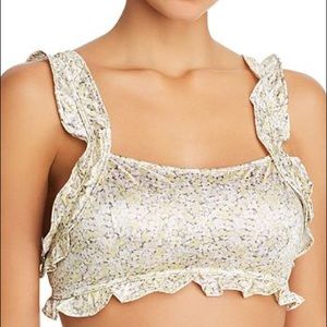 🆕️ Jason Wu Stretch Satin Ruffled Cropped Cami